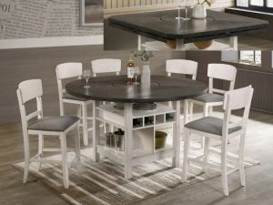 #2849CG – The “Conner” Counter-Height Dining Set in Chalk