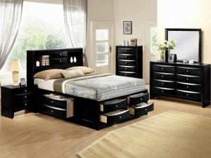 #B4285 – The “Emily” Storage Bedroom in Black