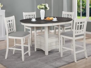 #2795CG – The “Hartwell” Counter-Height Dining Set in Chalk