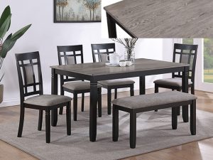 #2325LG – The “Paige” Dining Set in Light Grey