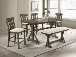 #2837OT – The “Lloyd” Counter-Height Dining Set in Oatmeal