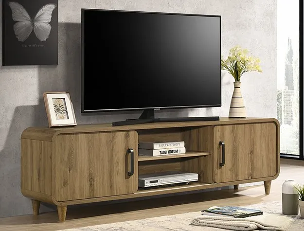 #B4920-9 - The "Nyomi" TV Stand in Light Brown