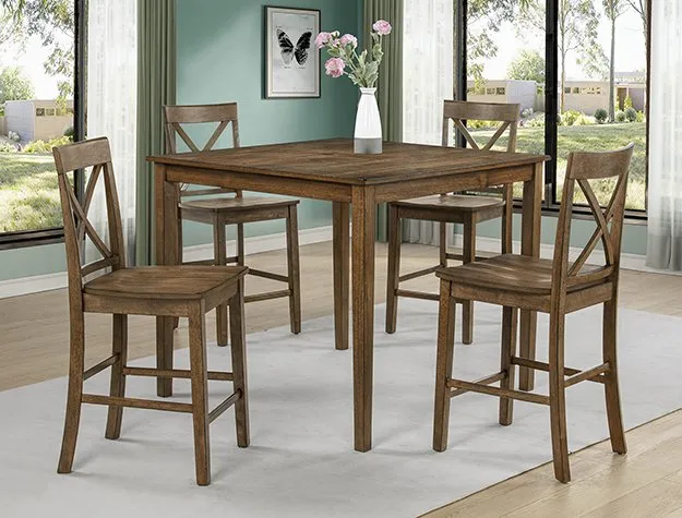 #2753BRN - The "Theodore" Counter-Height Dining Set