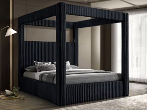 #5118BK – The “Carla” Canopy Bed in Black